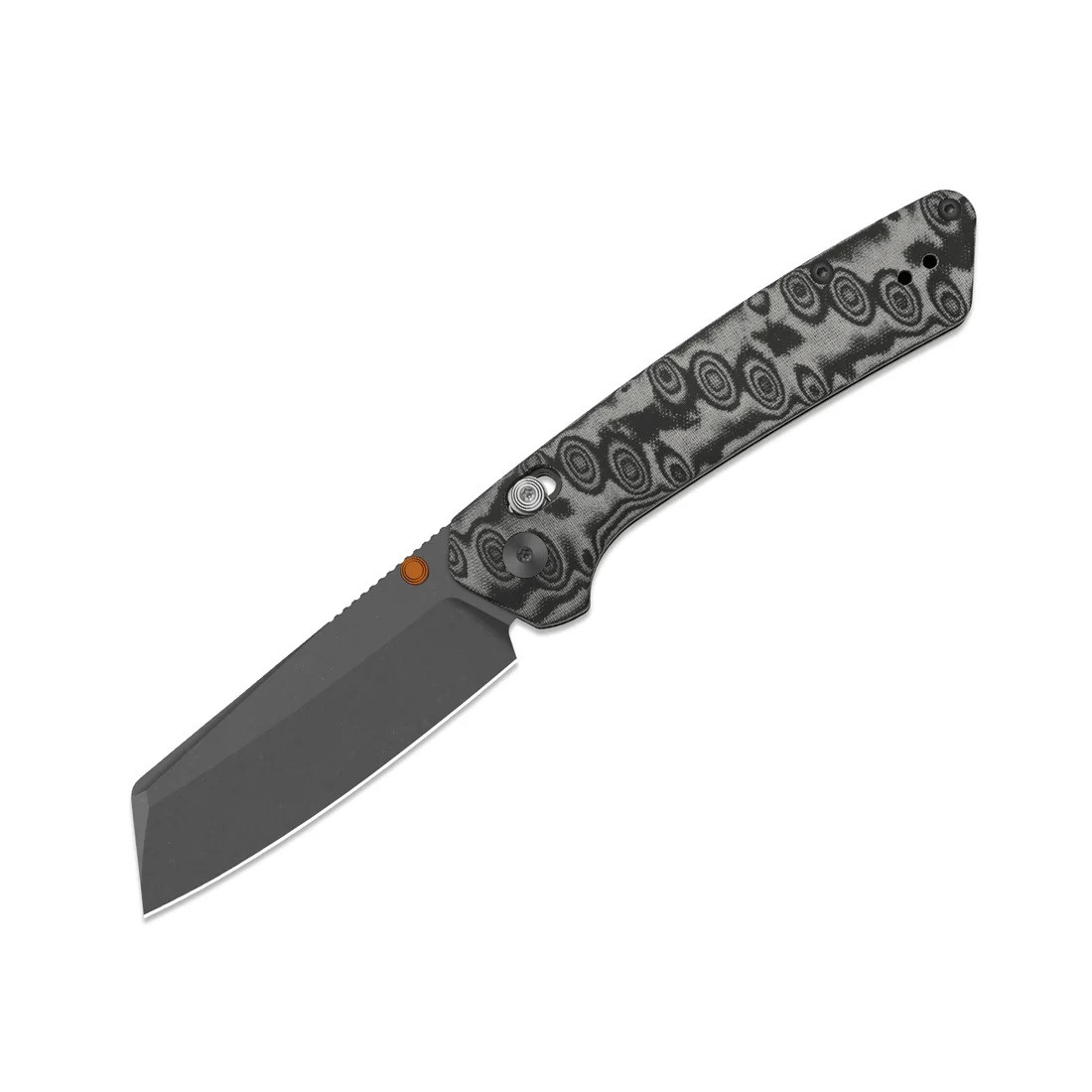 CRISTALLERIE HARTZVILLER fait main コニャック Kizer Madrac CL AirTi Folding Knife Black Gray Vortex Pattern