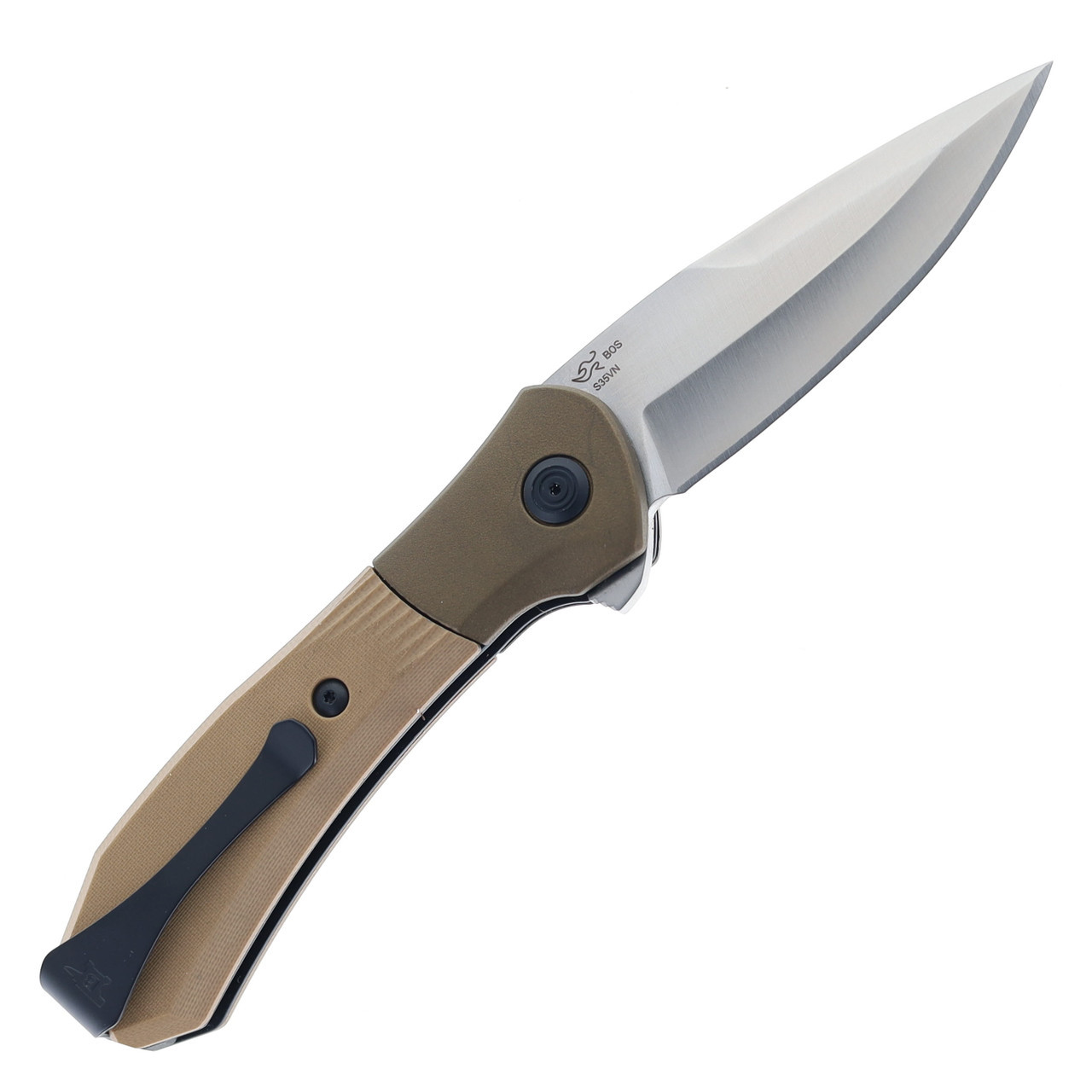アンド Buck Paradigm Folding Knife Brown G10 Handle S35VN Drop Point