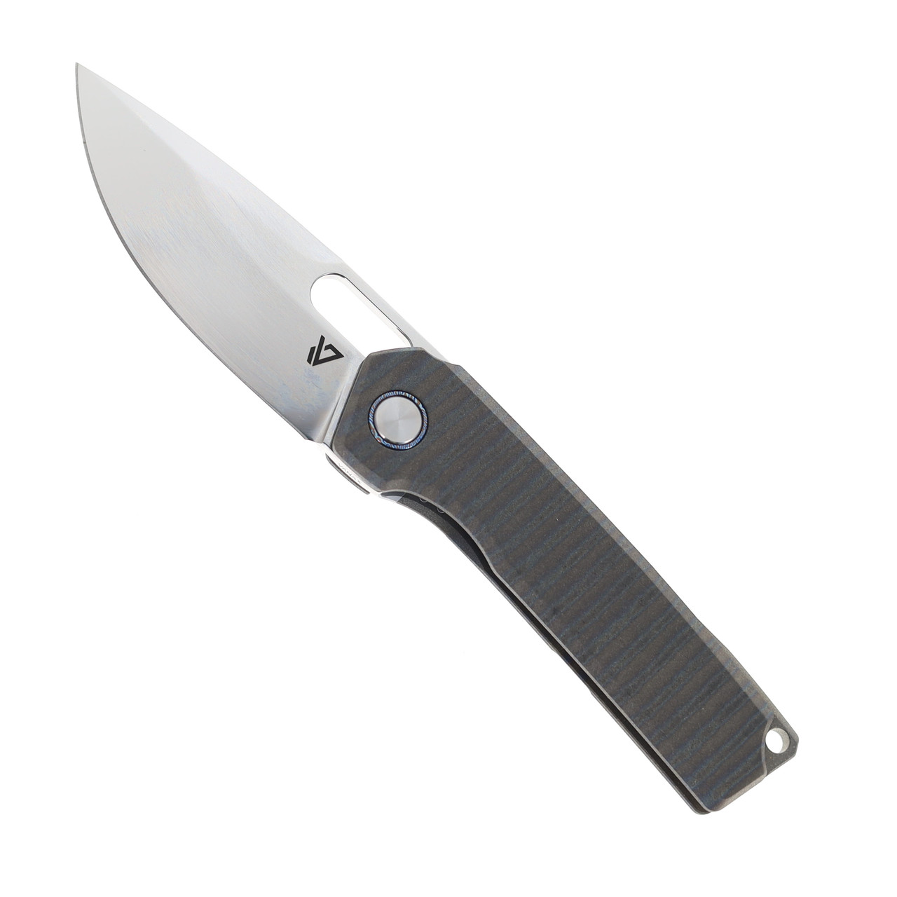 @MARK®︎ Vanguard Breaker Integral Pocket Knife Flame Titanium Handle Super