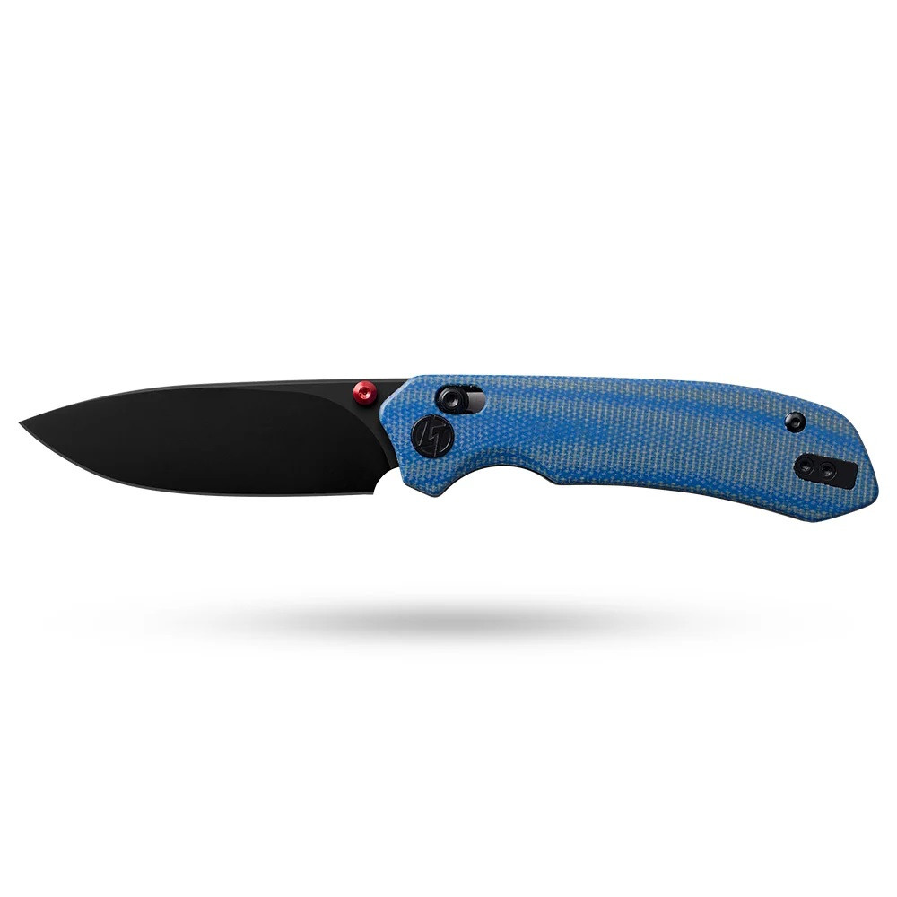 Olitans Knives Pureline G031 Folding Knife Blue Micarta Handle