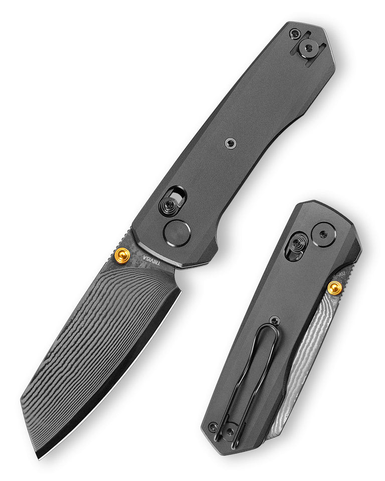 Trivisa Scarab Ultra-BTD Folding Knife Black Titanium Handle ZDP