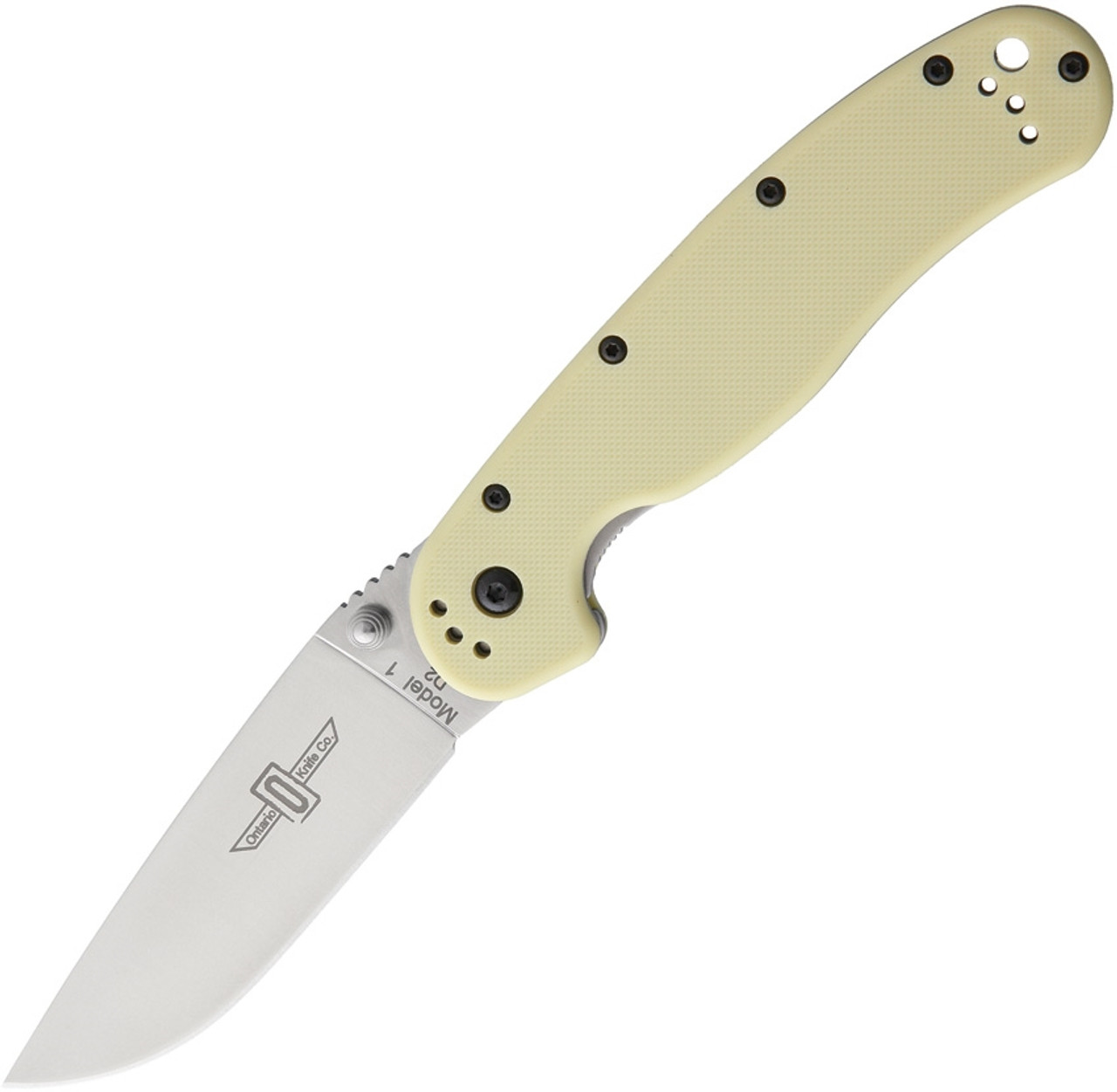 ontario-rat-1-picket-knife-tan-handle-d2-satin-plain-edge