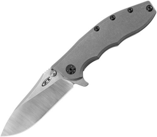 Zero Tolerance Hinderer Slicer Framelock Knife SW Ti Handle Plain CPM