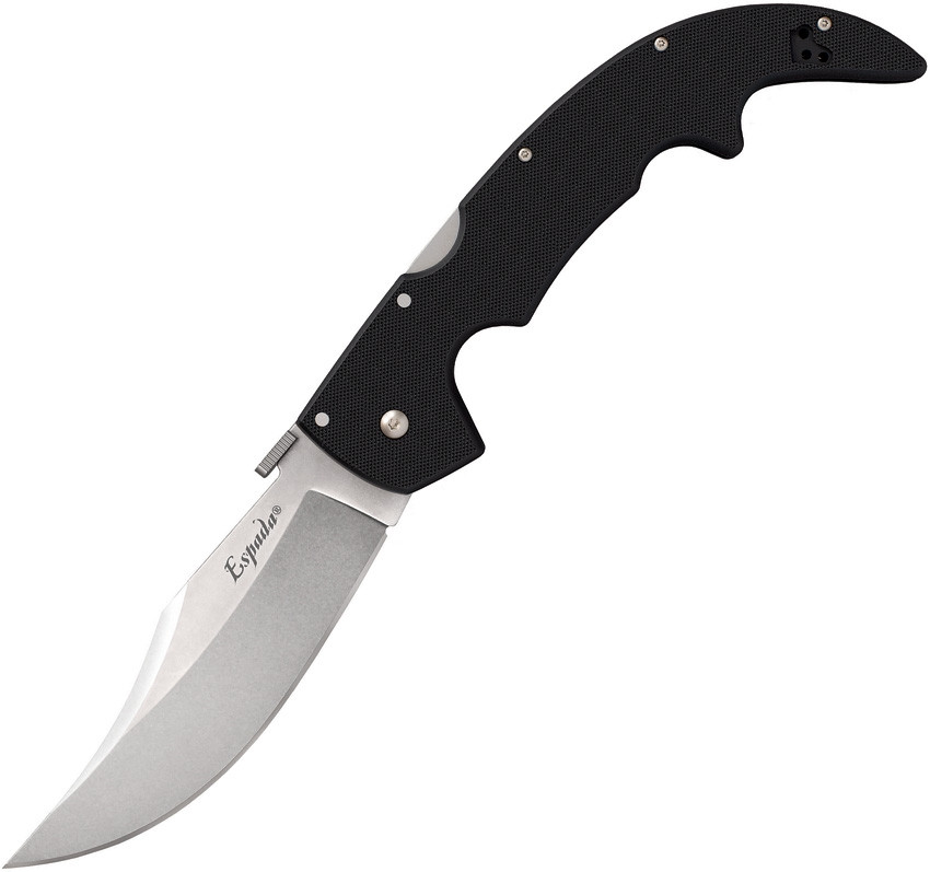 Cold Steel Espada Large Lockback Knife Black G10 Handle Plain Edge