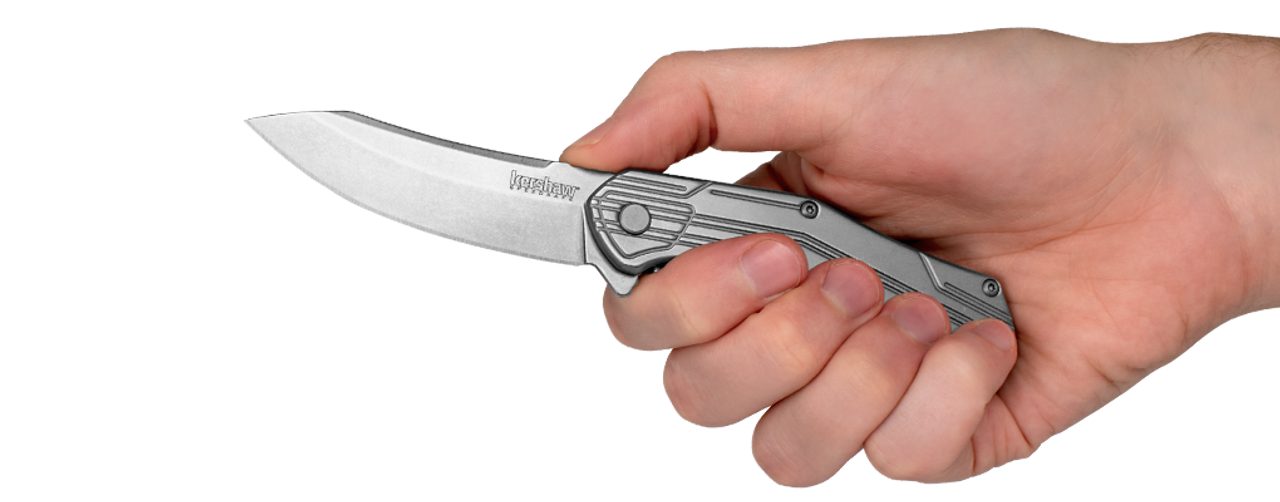 Kershaw Husker Frame Lock Assisted Knife Stainless Handle Plain ...