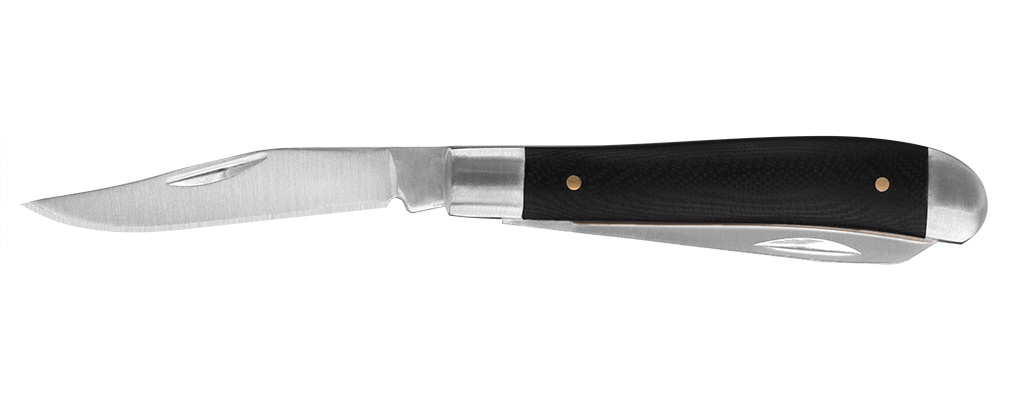 Kershaw Gadsden Slip Joint Knife Black G10 Handle Two Plain Satin