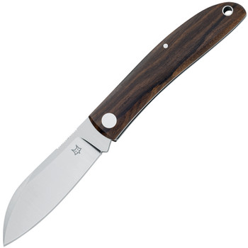 Fox 273 ZW Livri Slip Joint Knife Zircote Wood Handle Plain M390 Blade 01FX851