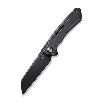WE Knife Mini Buster Frame Lock Knife Antique Bronze Ti Handle Plain Blk SW 20CV Blade 2003B WE Knife Mini Buster Frame Lock Knife Antique Bronze Ti Handle Plain Blk SW 20CV Blade 2003B