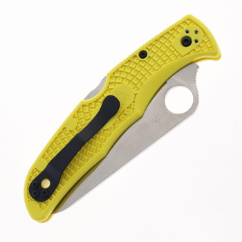 Spyderco Pacific Salt 2 Back Lock Knife Yellow FRN Handle Plain H-2 Blade C91PYL2 Spyderco Pacific Salt 2 Back Lock Knife Yellow FRN Handle Plain H-2 Blade C91PYL2