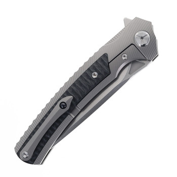 TwoSun TS81 Frame Lock Knife Titanium + CF Handle M390 Blade TS81-M390 TwoSun TS81 Frame Lock Knife Titanium + CF Handle M390 Blade TS81-M390
