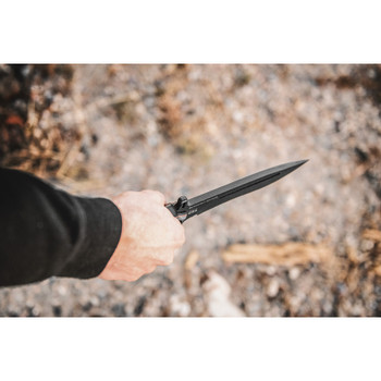 Tops Operator 7 Fixed Knife Black Micarta Handle Plain Black Blade TPOP702 Tops Operator 7 Fixed Knife Black Micarta Handle Plain Black Blade TPOP702