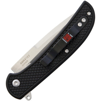 Al Mar Ultralight Hawk Liner Lock Knife Black FRN Handle Plain Talon Blade 4122