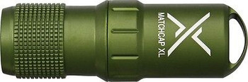 Exotac MatchCap XL Survival Water Proof Match Case and Striker OD Green 1200-OD