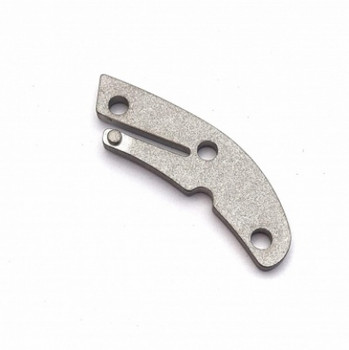 Flytanium Titanium Backspacer for Spyderco Delica - Stonewash Finish FLY648