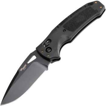 Hogue Sig K320 Nitron Folding Knife Black Polymer Handle Drop Point Blade 36370