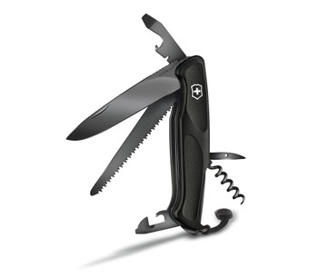 Victorinox Ranger Grip 55 Folding Knife/Multi-Tool Black Onyx Handle/Blade VN0.9563.C31P