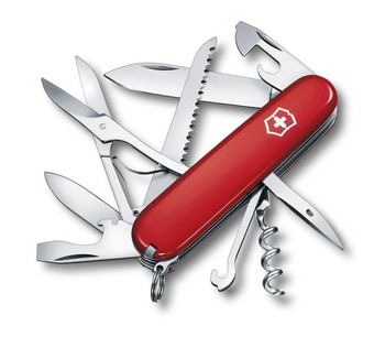 Victorinox Huntsman Folding Knife/Multi-Tool Red Handle VN1.3713-033-X1