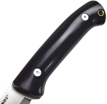 Harnds Forester Fixed Blade Knife Black EDC Wood G10 Handle 14C28N Plain Edge HK4018EB-S