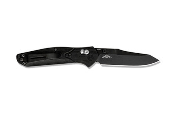 Benchmade Mini Osborne Axis Lock Reverse Tanto Pocket Knife Black G10 Black Plain Edge Blade 945BK-1