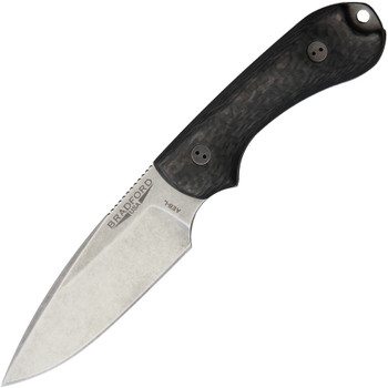 Bradford Guardian 3 Fixed Blade Knife Black Carbon Fiber Handle  AEB-L Plain BRAD3FE114A