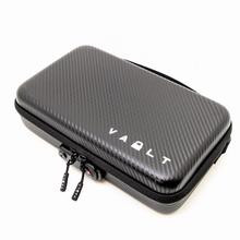 Vault Knife Case Secure Large Black Faux Carbon Fiber Outer Shell Elastic Holders VASECURECF