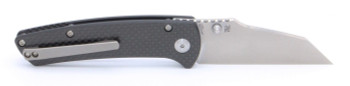 Kansept Main Street Folding Knife Gray Carbon Fiber Handle 154CM Plain Edge T1015A3