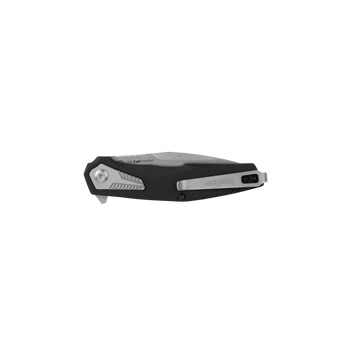 Kershaw Tremolo Folding Knife Silver/Black Glass Filled Nylon Handle Clip Point Plain Edge Stonewash Finish 1390 Kershaw Tremolo Folding Knife Silver/Black Glass Filled Nylon Handle Clip Point Plain Edge Stonewash Finish 1390