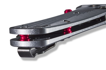 Benchmade Bugout Folding Knife Gray Aluminum Handle M390 Drop Point Plain Edge 535BK-4