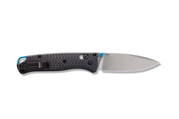 Benchmade Bugout Folding Knife Black Carbon Fiber Handle S90V Drop Point Plain Edge 535-3