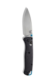 Benchmade Bugout Folding Knife Black Carbon Fiber Handle S90V Drop Point Plain Edge 535-3
