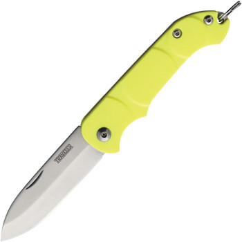Ontario Traveler Folding Knife Yellow Polymer Plastic Handle Plain