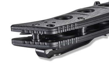 Benchmade Mini Adamas Folding Knife Black G10 Handle Drop Point Plain Edge BM273GY-1