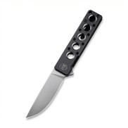 WE Knife Miscreant 3.0 Folding Knife Black Titanium Handle 20CV Plain Edge Gray Stonewash 2101B