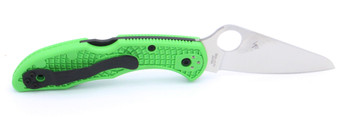 Spyderco Salt 2 Folding Knife Green FRN Handle LC200N Plain Edge SC88FPGR2