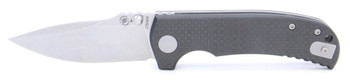 Spartan Blades Astor Folding Knife Black Carbon Fiber G10 Handle Drop Point Plain Edge SFBL8CF