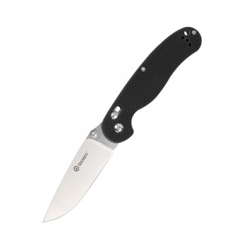Ganzo Folding Knife Black G10 Handle D2 Plain Edge  D727M-BK