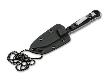 Boker Ylvi Fixed Blade Knife Black G10 Handle D2 Plain Edge 02BO038