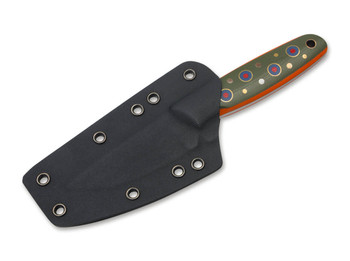 Boker The Brook Fixed Blade Knife Multicolored G10 Handle VG-10 Plain Edge 02BO031