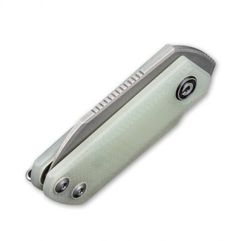 Civivi Ki-V Folding Knife Natural G10 Handle Plain Edge Gray Stonewash Finish C2108A