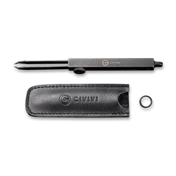Civivi Tac-N-Tweeze Tweezers Brass Handle Black Stonewash Finish C19062B-A
