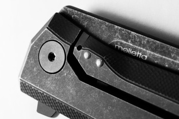 LionSteel Myto Folding Knife Black Titanium Handle M390 Plain Black Blade MT01B BW