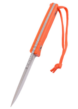 Schnitzel TRI Fixed Blade Knife Orange G10 Handle 14C28N Plain Edge SNL-03OSW