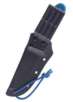 Schnitzel UNU Fixed Blade Knife Blue G10 Handle Plain Edge Stonewash Finish SNL-01B
