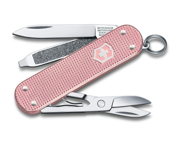Victorinox Classic Alox Multitool Cotton Candy Handle Plain Edge 0.6221.252G