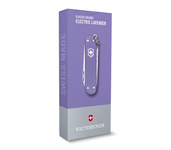 Victorinox Classic Alox Multitool Electric Lavender Handle Plain Edge 0.6221.232G