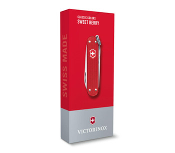 Victorinox Classic Alox Multitool Sweet Berry Handle Plain Edge 0.6221.201G