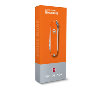 Victorinox Classic SD Swiss Multitool Mango Tango Handle Plain Edge 0.6223.83G