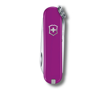 Victorinox Classic SD Swiss Multitool Tasty Grape Handle Plain Edge 0.6223.52G