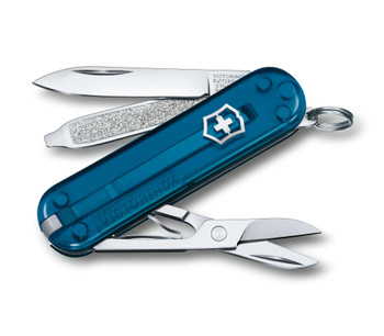 Victorinox Classic SD Multitool Transparent Sky High Handle Plain Edge 0.6223.T61G