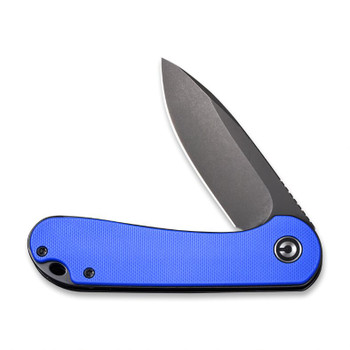 Civivi Elementum Folding Knife Blue G10 Handle D2 Plain Edge Black Stonewash Finish C907X